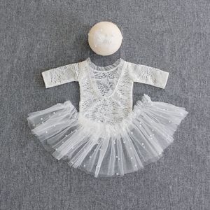Lace newborn rompers for pictures